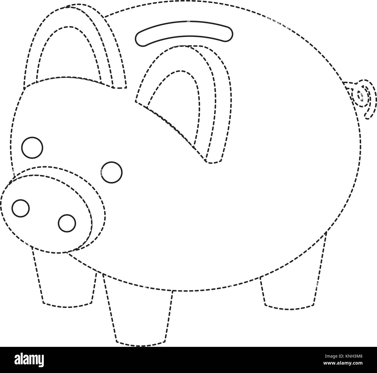 Piggy Bank Sicherheit Geld sparen Isometrische Stock Vektor
