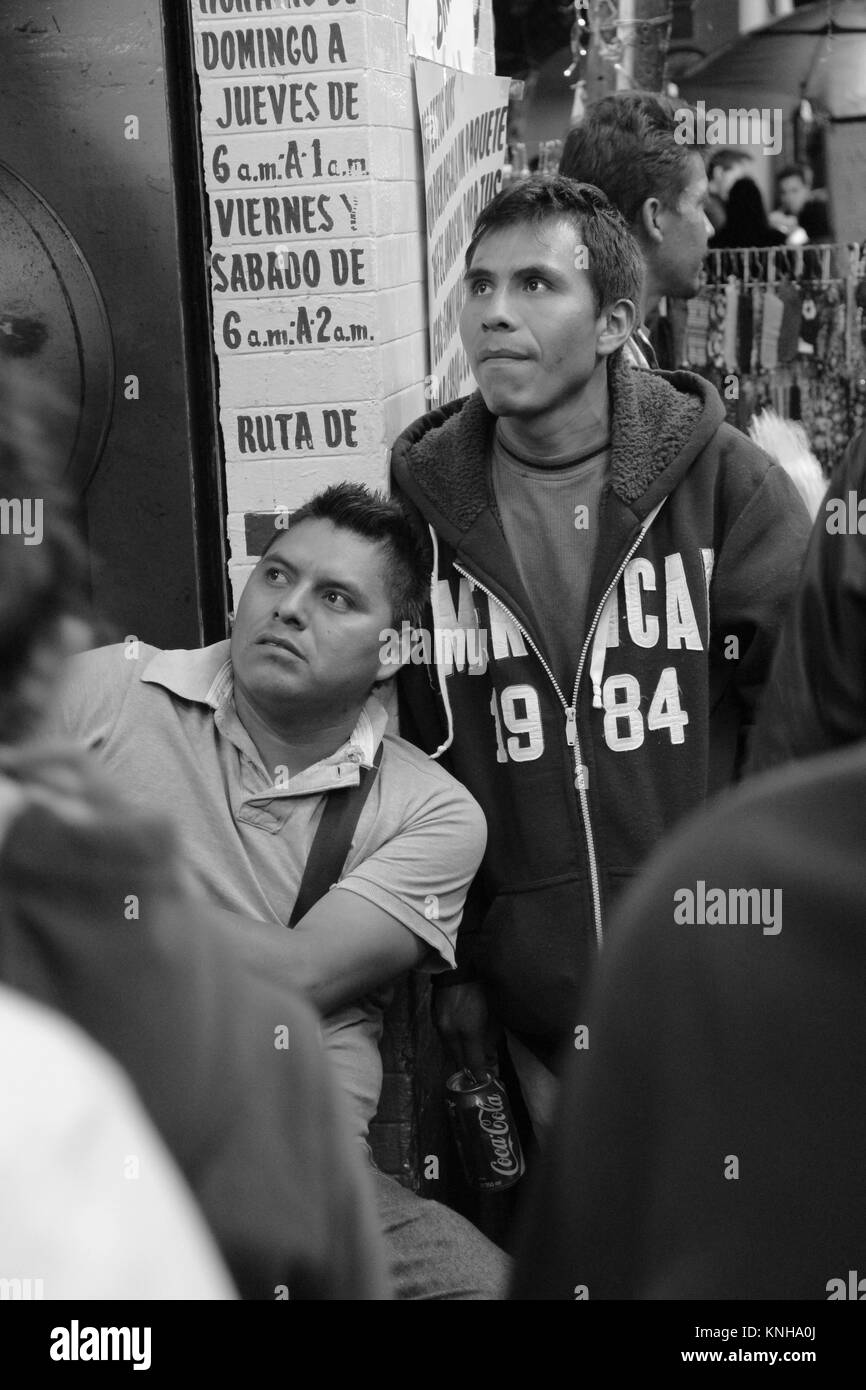 Menschen in Coyoacan in Mexiko Stadt. Stockfoto