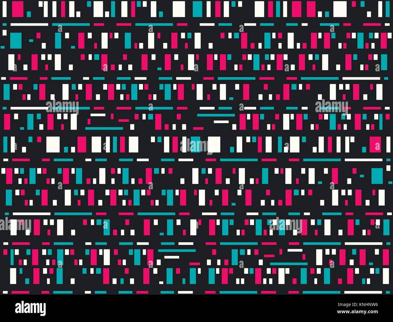 Glitch Hintergrund. Signal Error pixel Mosaik. Vector Illustration Stock Vektor