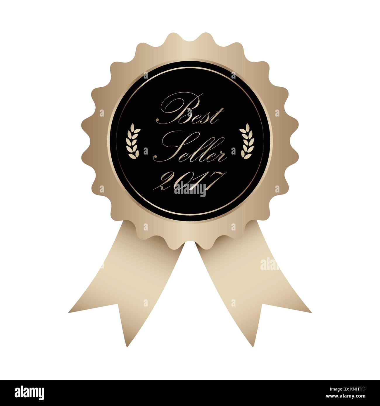 Spezielle Best Sale 2017 Abzeichen-schwarz-gold Design Stock Vektor