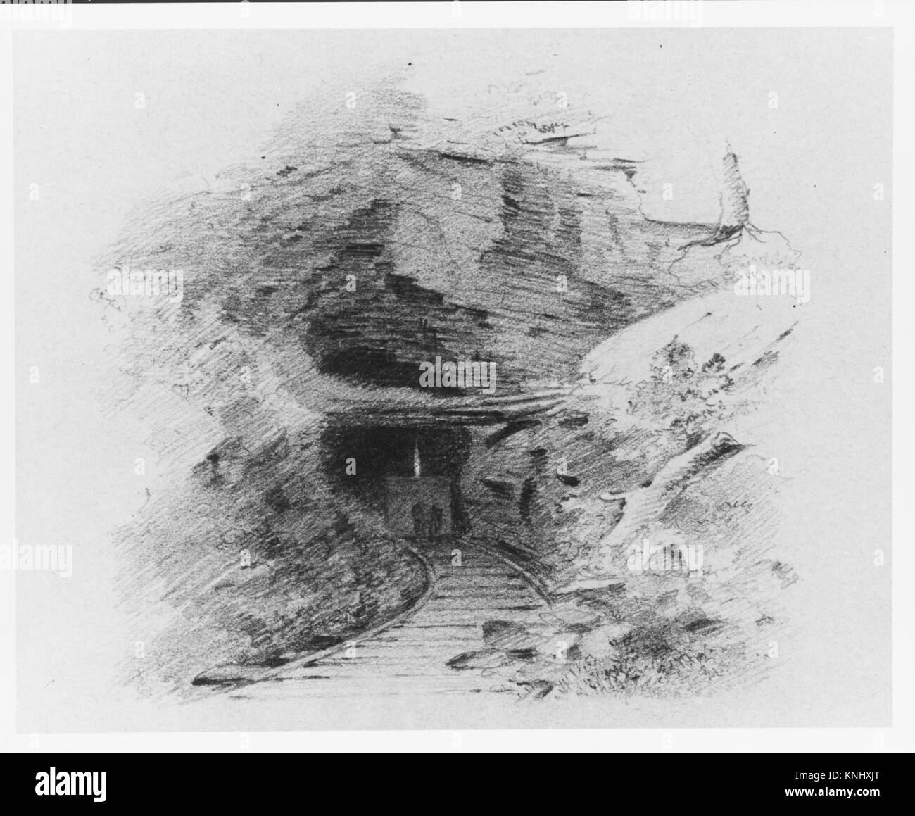 Eingang zu einem Kohlenbergwerk im Tal von Wyoming, Pennsylvania (Eingang a Coal Mine, Susquehanna) 203098 11878 Stockfoto