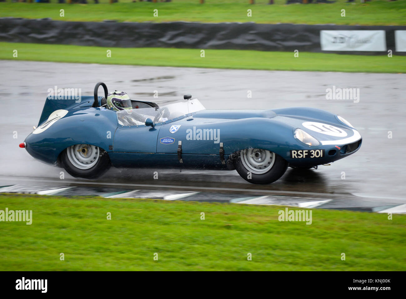 1959 Tojeiro Jaguar von Jeremy Cottingham von James Cottingham racing in den Sussex Trophy in Goodwood Revival 2017 Gefahren im Besitz Stockfoto