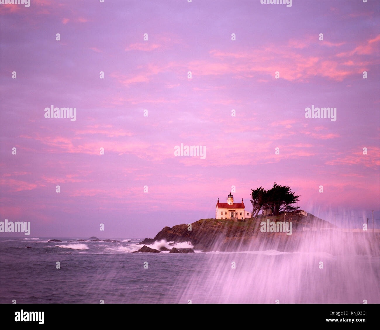 Battery Point Lighthouse, Crescent City in Northern California, United States Stockfoto