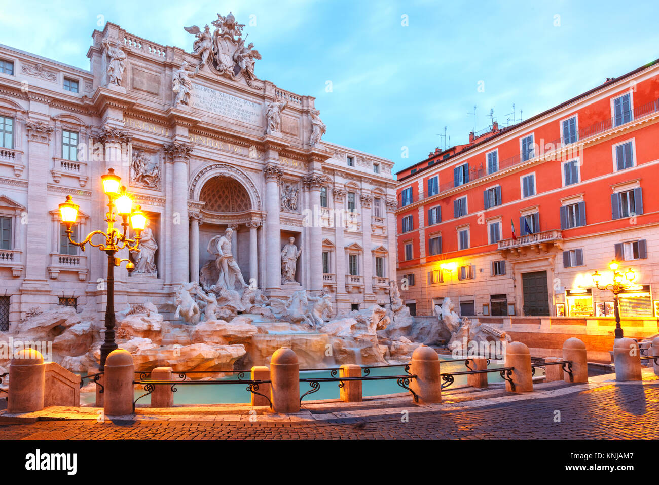 Trevi-Brunnen oder Fontana di Trevi in Rom, Italien Stockfoto