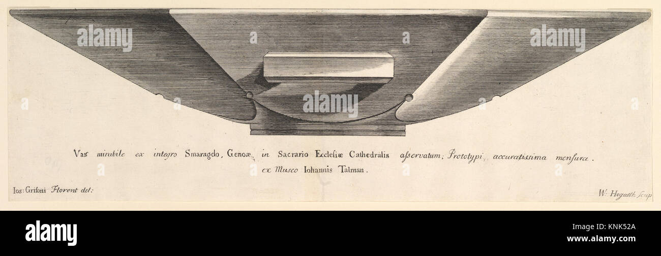 Ein Smaragdschiff (Aubry de La Mottraye's „Travels through Europe, Asia and into part of Africa...“, London, 1724, Vol. I, Plate 5), Etcher: William Hogarth (britisch, London 1697–1764 London); Künstler: After Guiseppe Grisoni (Italienisch, Mons 1699–1759 Florenz); Autor: Verwandter Autor Aubry de La Mottraye (Französisch, ca. 1674-1743) Stockfoto