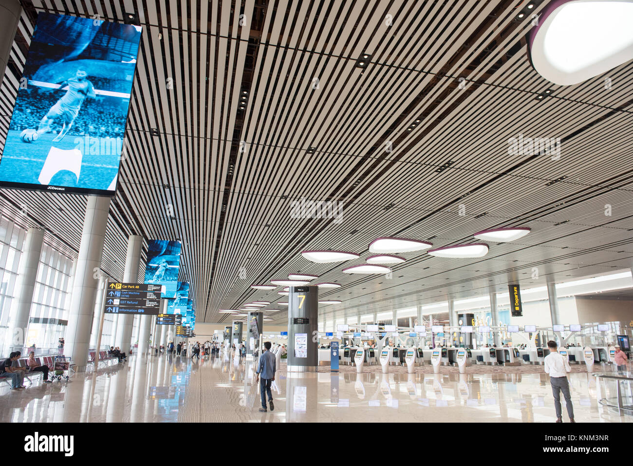Singapur Changi Airport Terminal 4 Neu öffnen Stockfoto