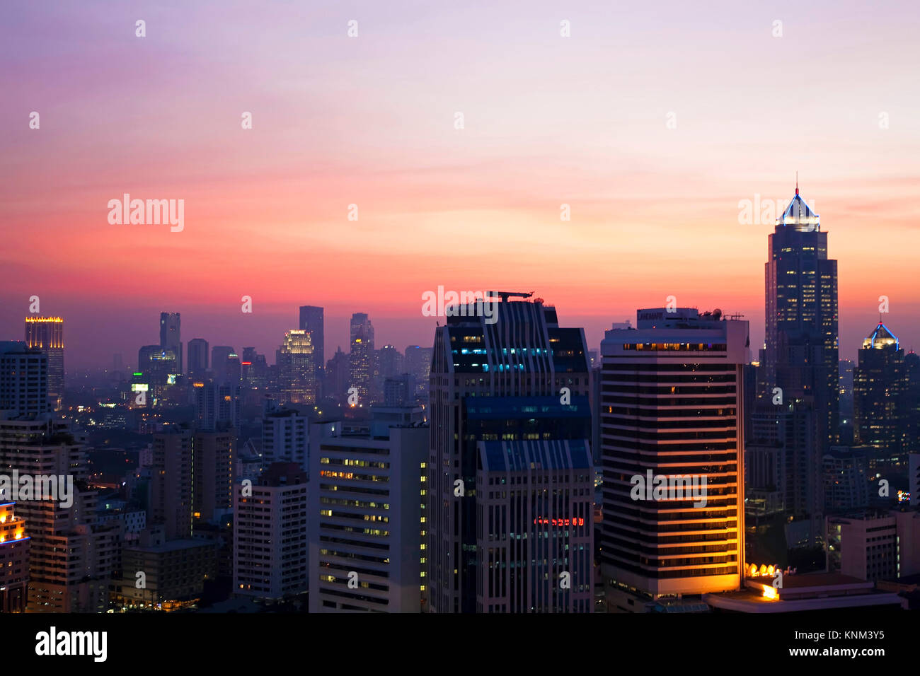 Skyline von Bangkok, Thailand Stockfoto