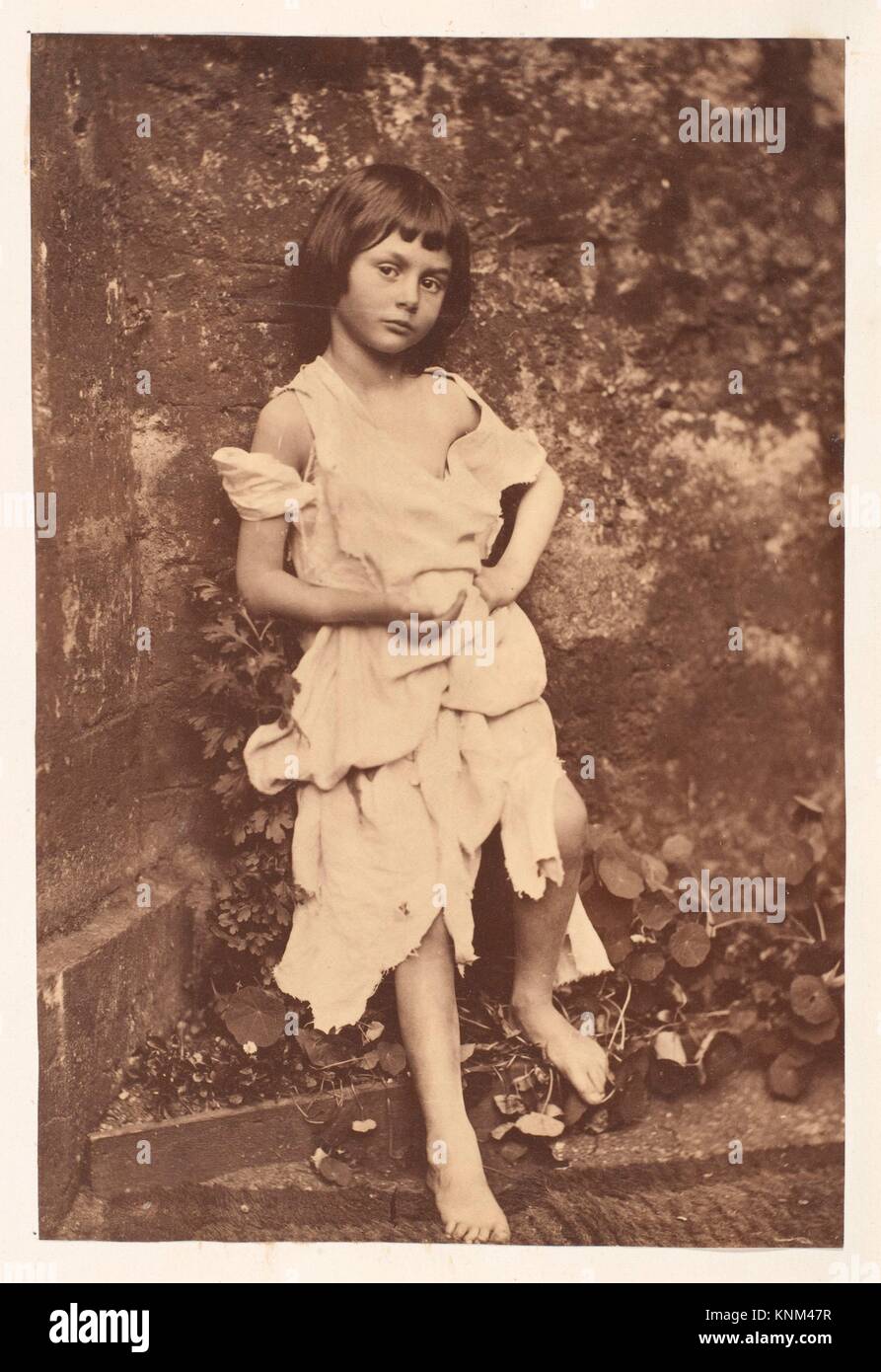 Alice Liddell als Bettler Zimmermädchen. Artist: Lewis Carroll (Briten, Newton-le-Willows, Cheshire 1832-1898 Guildford); Thema: Alice Pleasance Liddell Stockfoto