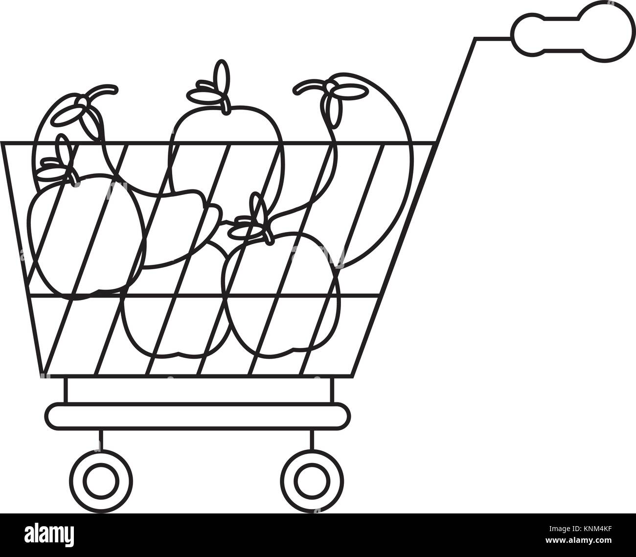 Shopping Cart-Symbolbild Stock Vektor