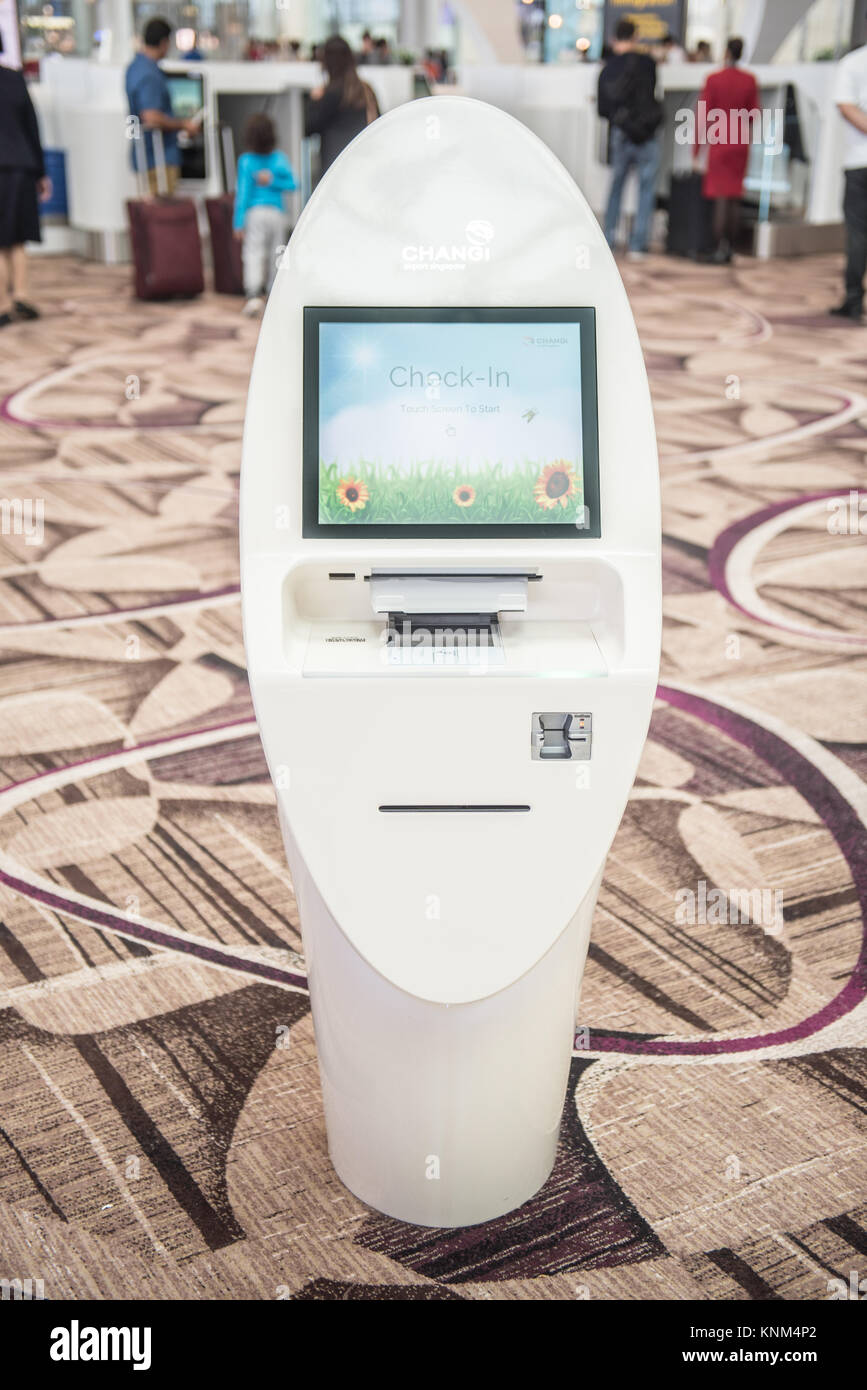 Singapur Changi Airport Terminal 4 Neu öffnen Stockfoto