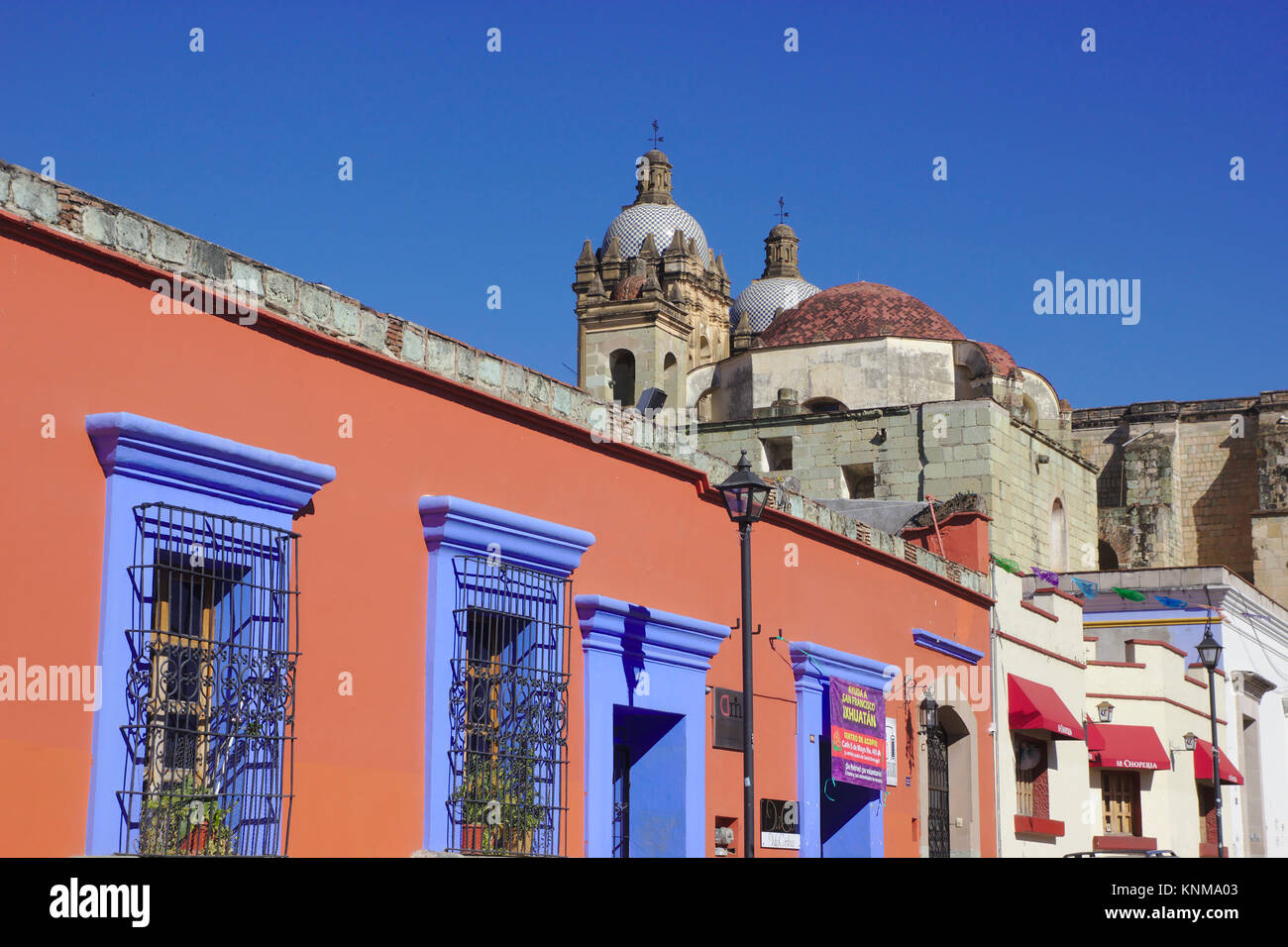 Koloniale Architektur und Santo Domingo in Oaxaca de Juárez, Mexiko Stockfoto