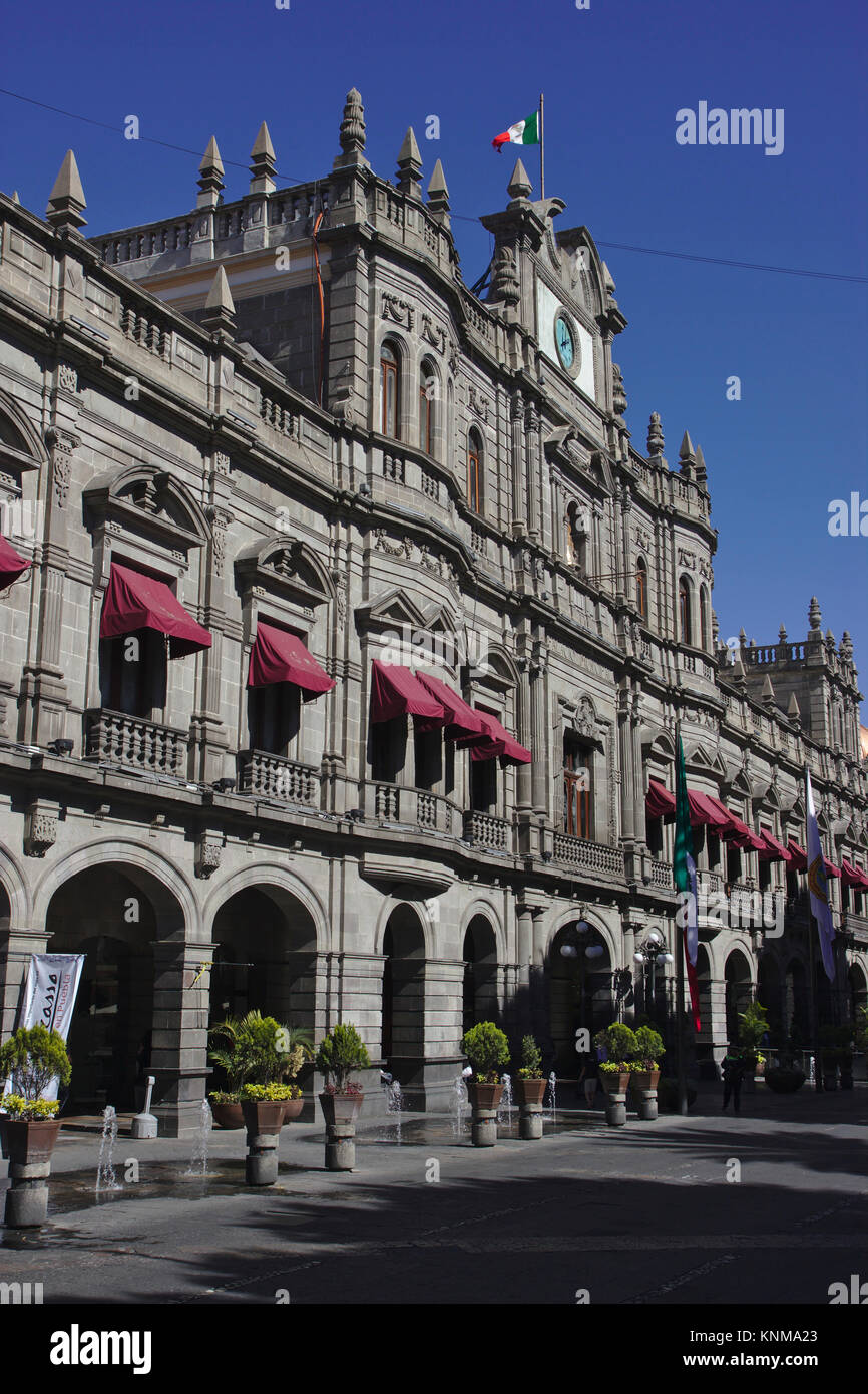 Rathaus, Puebla, Mexiko Stockfoto