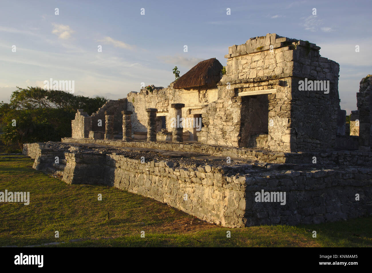 Ruinen von Tulum, Großer Palast, Mexiko Stockfoto