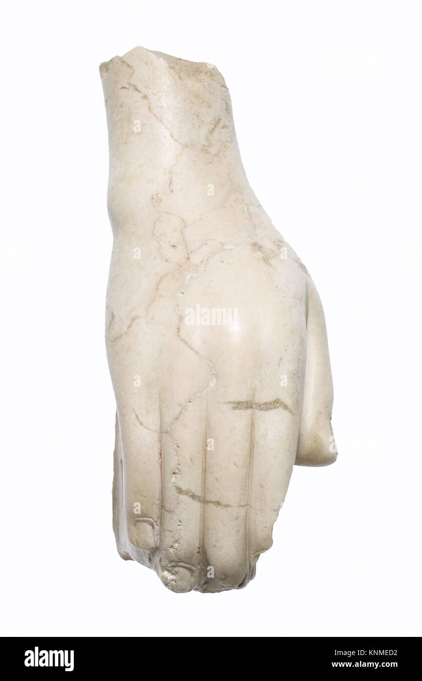 Hand, Periode: Neues Königreich, Amarna-Periode, Dynastie 18, Herrschaft Akhenaten, CA. 1353–1323 v. Chr. Geographie: Aus Ägypten, Mittelägypten, Amarna (Akhetaten), Mittel: Harter Kalkstein Stockfoto