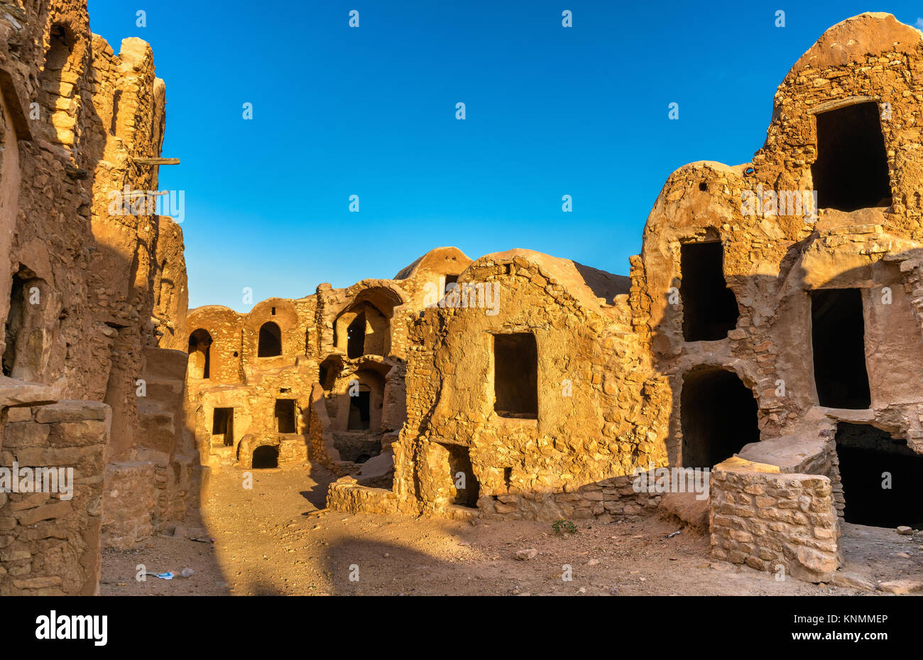 Ksar Meguebla, ein befestigtes Dorf in Tataouine, südlichen Tunesien Stockfoto