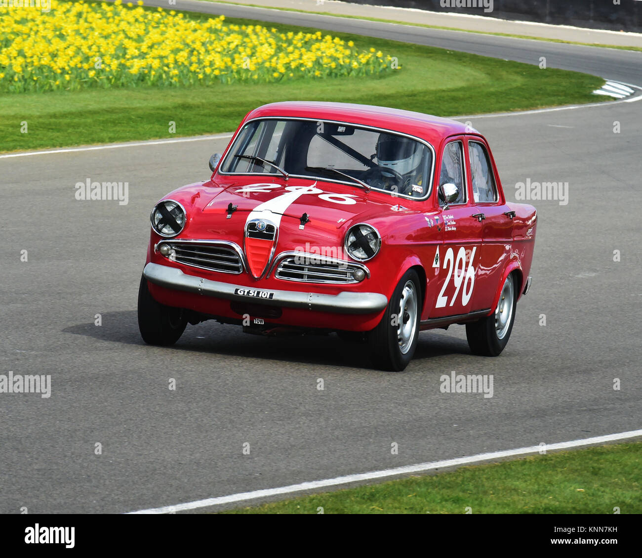 Markieren Aldridge, Alfa Romeo Giulietta TI, GT 51 101, Sopwith Schale, Goodwood 73 MM März 2015, 73rd, 73 Mitglieder treffen, Chris McEvoy, CJM Fotografie Stockfoto