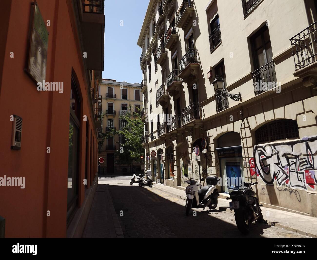 Straßen von Granada, Spanien Stockfoto