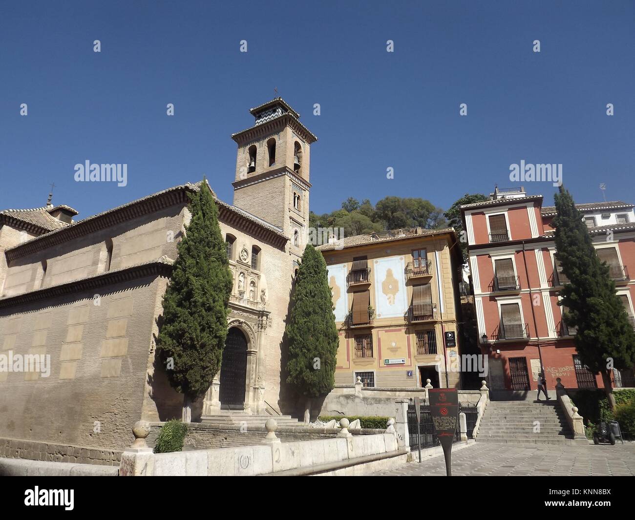 Gebäude in Granada, Spanien Stockfoto