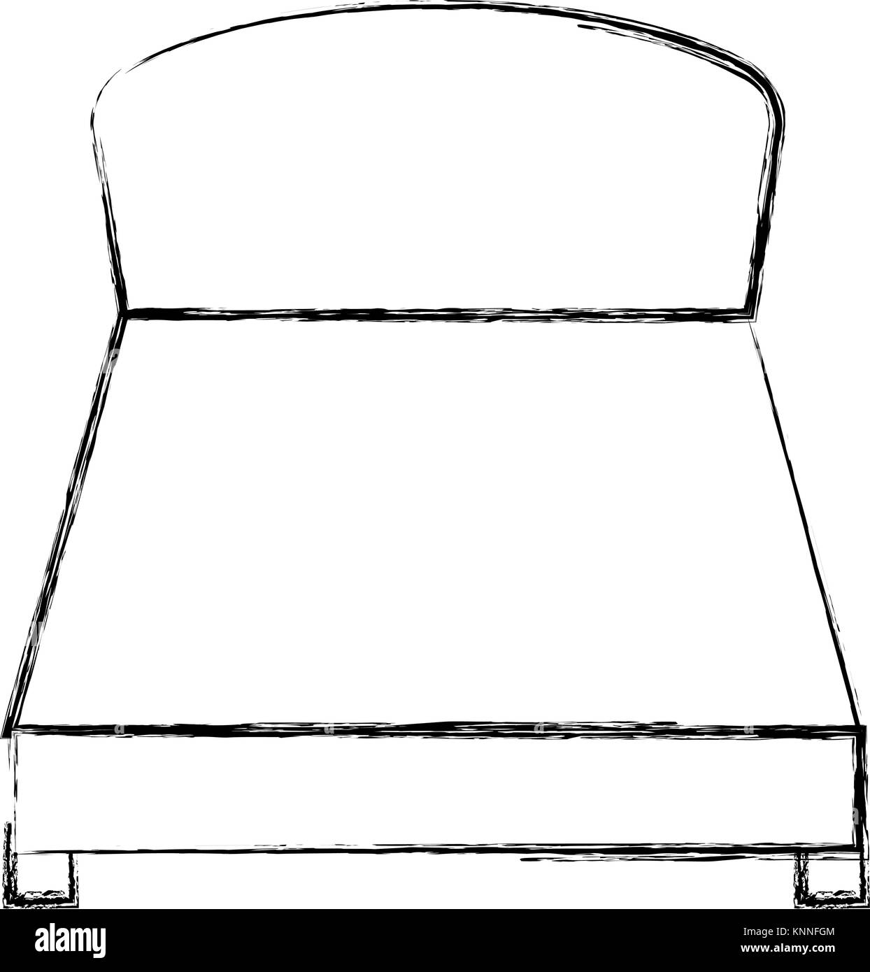 Komfortables Bett isolierte Symbol Vektor illustration Design Stock Vektor