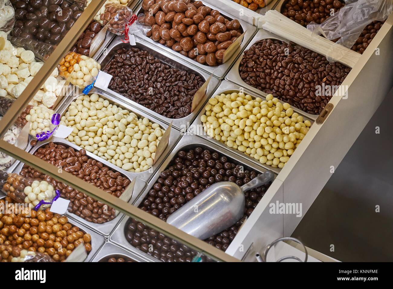 Süßigkeiten, Süßigkeiten in einem Geschäft Stockfoto