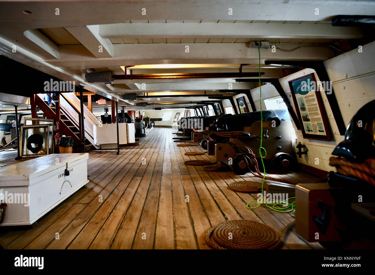 Historische Uss Constellation Schiff Der Marine Kanonen