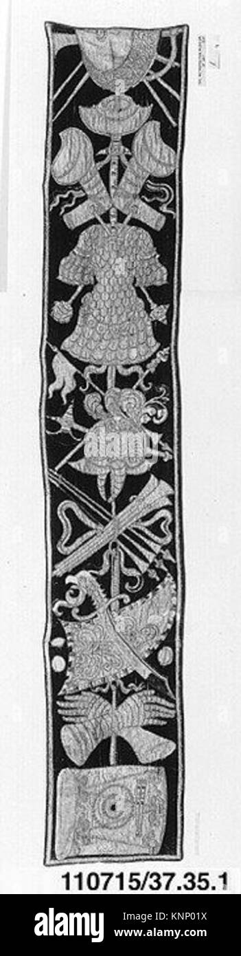 Eine Illustration, die eine historische Szene darstellt, auf einem Vintage-Buchumschlag, die eine vergangene Ära zeigt. Das Bild bietet eine nostalgische Perspektive, die sich für redaktionelle Zwecke in Publikationen mit Schwerpunkt auf Geschichte, Erbe oder Vintage-Themen eignet. Stockfoto