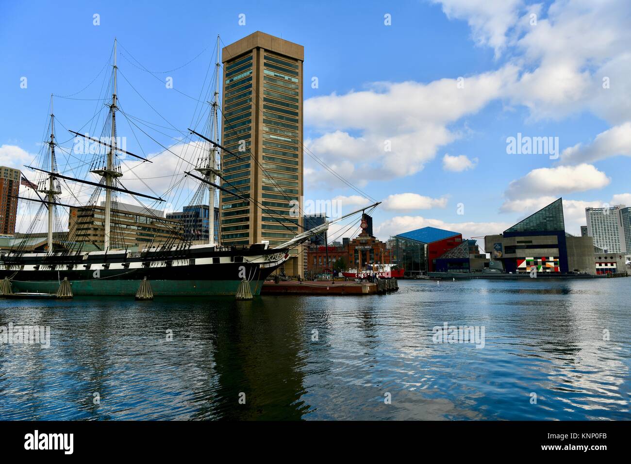 USS Constellation Marine Kriegsschiff, Baltimore, MD, USA Stockfoto