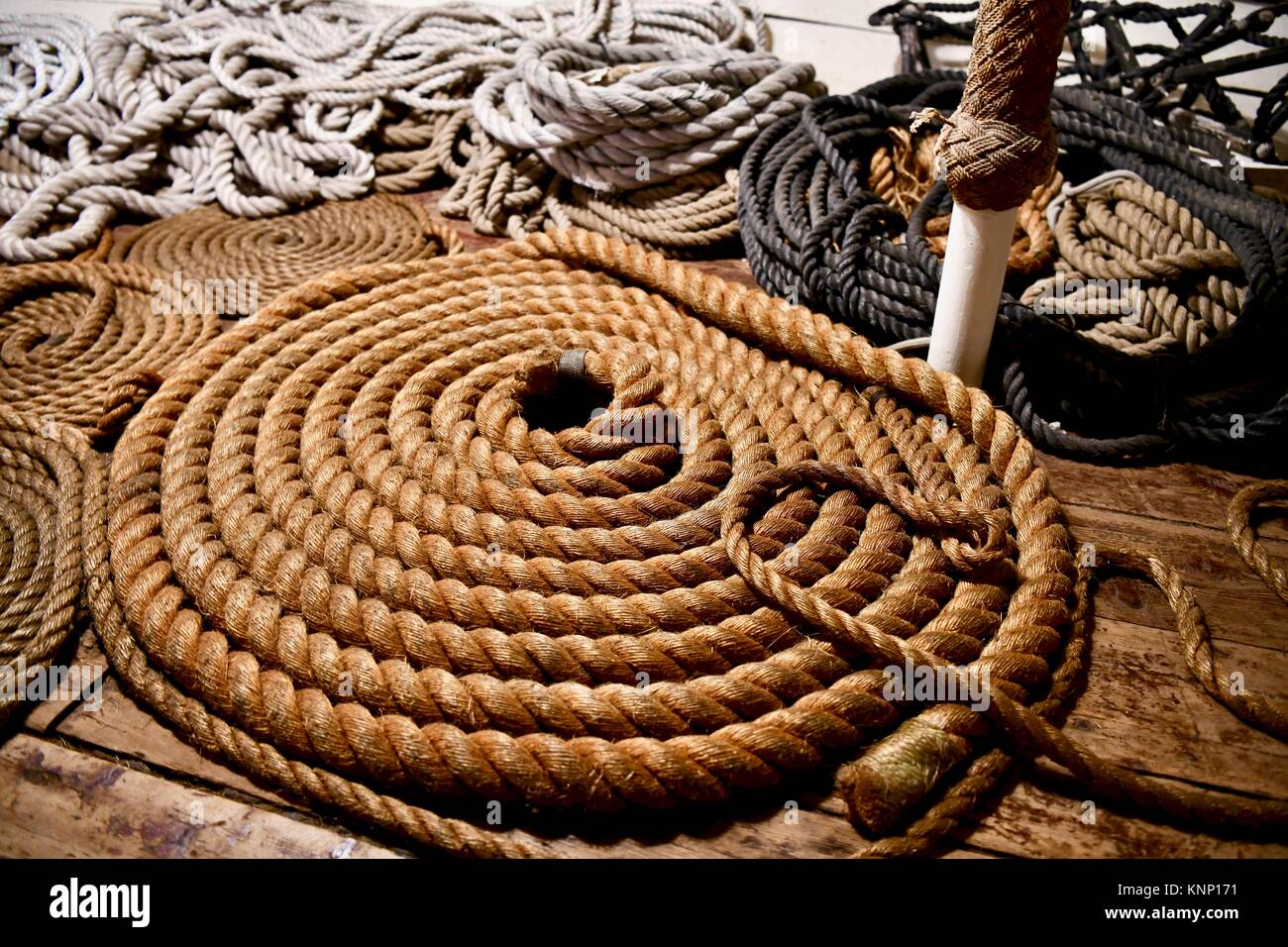 Historische USS Constellation Schiff der Marine Seil, Baltimore, MD