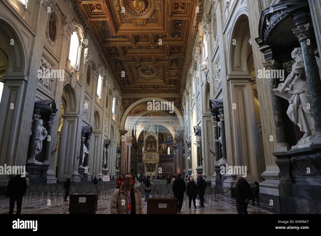 Die Basilika San Giovanni in Laterano. Rom, Italien. Stockfoto