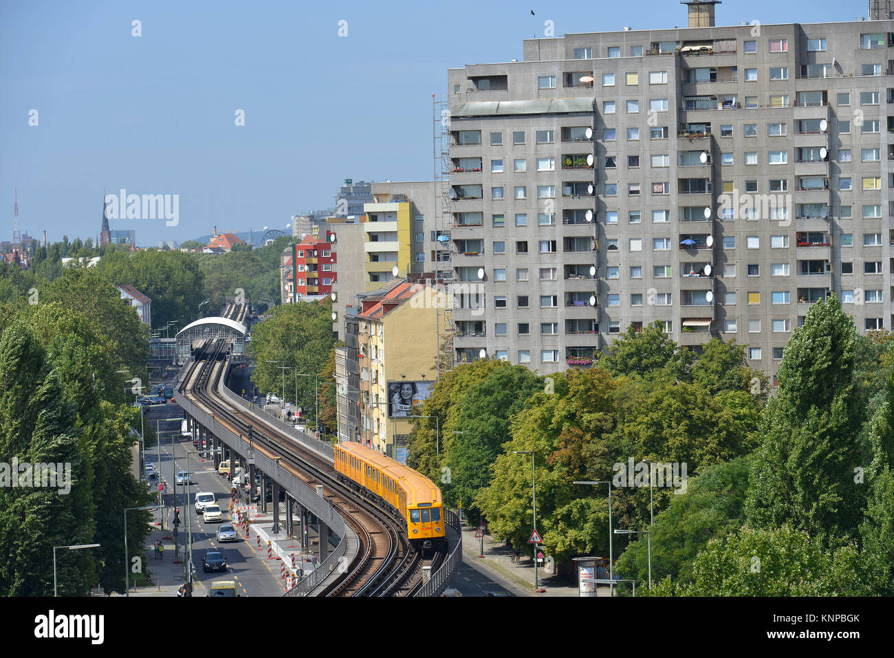 U-Bahn, U1, Gitschiner Straße, Kreuzberg, Berlin, Deutschland, U-Bahn, Gitschiner Straße, Kreuzberg, Deutschland Stockfoto