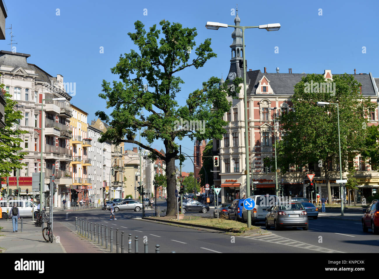 Imperial Eiche, Friedenau, Temple Court schöne Berg, Berlin, Deutschland, Kaisereiche, Tempelhof-Schoeneberg, Deutschland Stockfoto