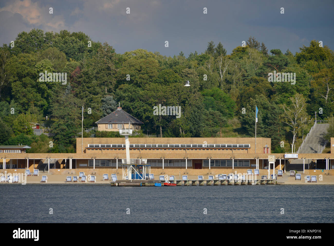 Strandbad Wannsee, Steglitz-Zehlendorf, Berlin, Deutschland, Strandbad Wannsee, Deutschland Stockfoto