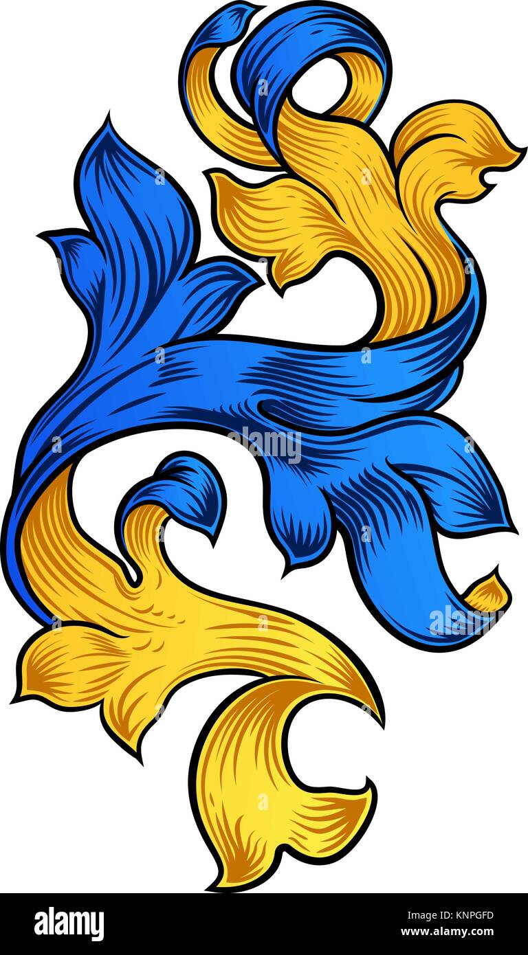 Verziertes blatt kaufen Alamy