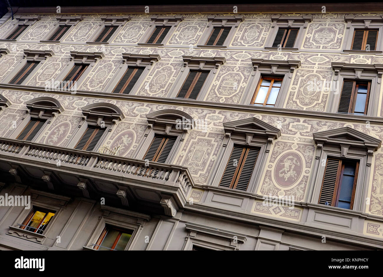 Dekorative Architektur in Florenz, Italien Stockfoto