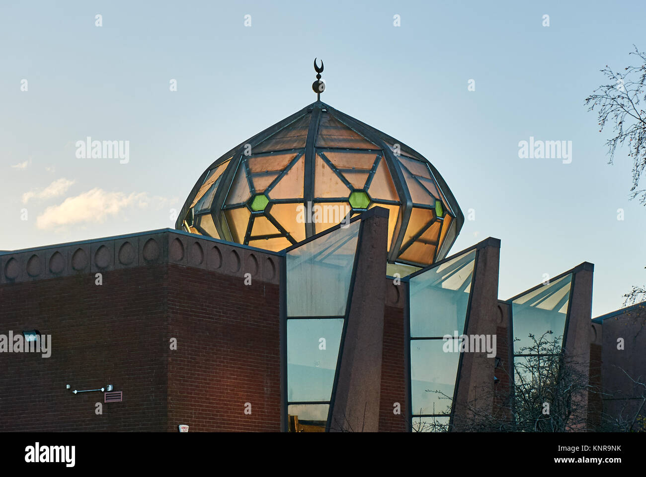 Glasgow Central Mosque in den Gorbals Bezirk Glasgow. Die Organisation, 'Muslims in Britan' der Glasgow Central Mosque klassifizieren, wie, Deobandi Stockfoto