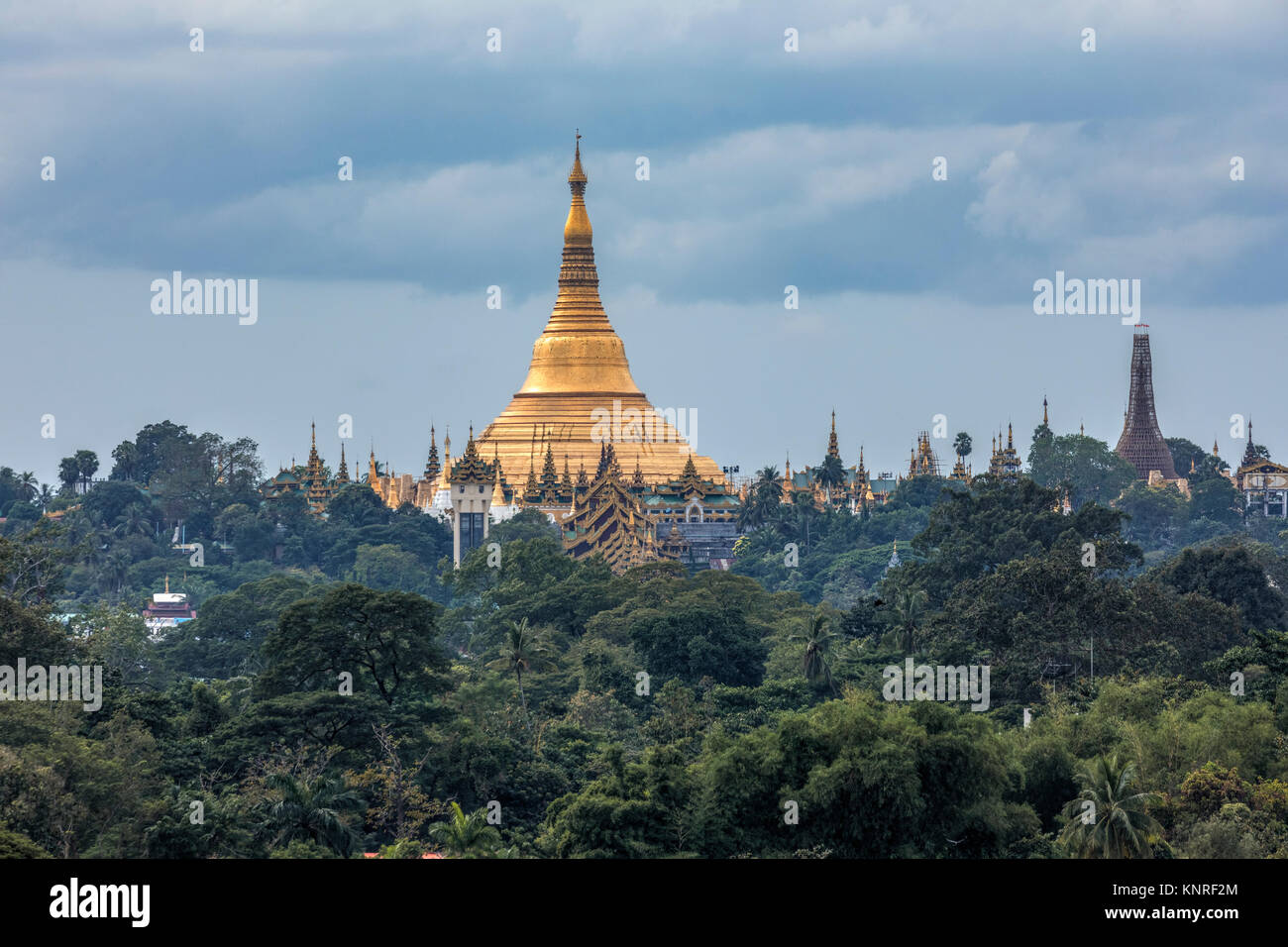 Shwedagon Pagode in Yangon, Myanmar, Asien Stockfoto
