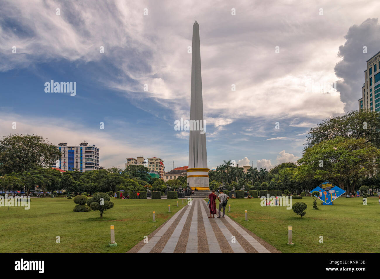 Maha Bandula Park, Yangon, Myanmar, Asien Stockfoto