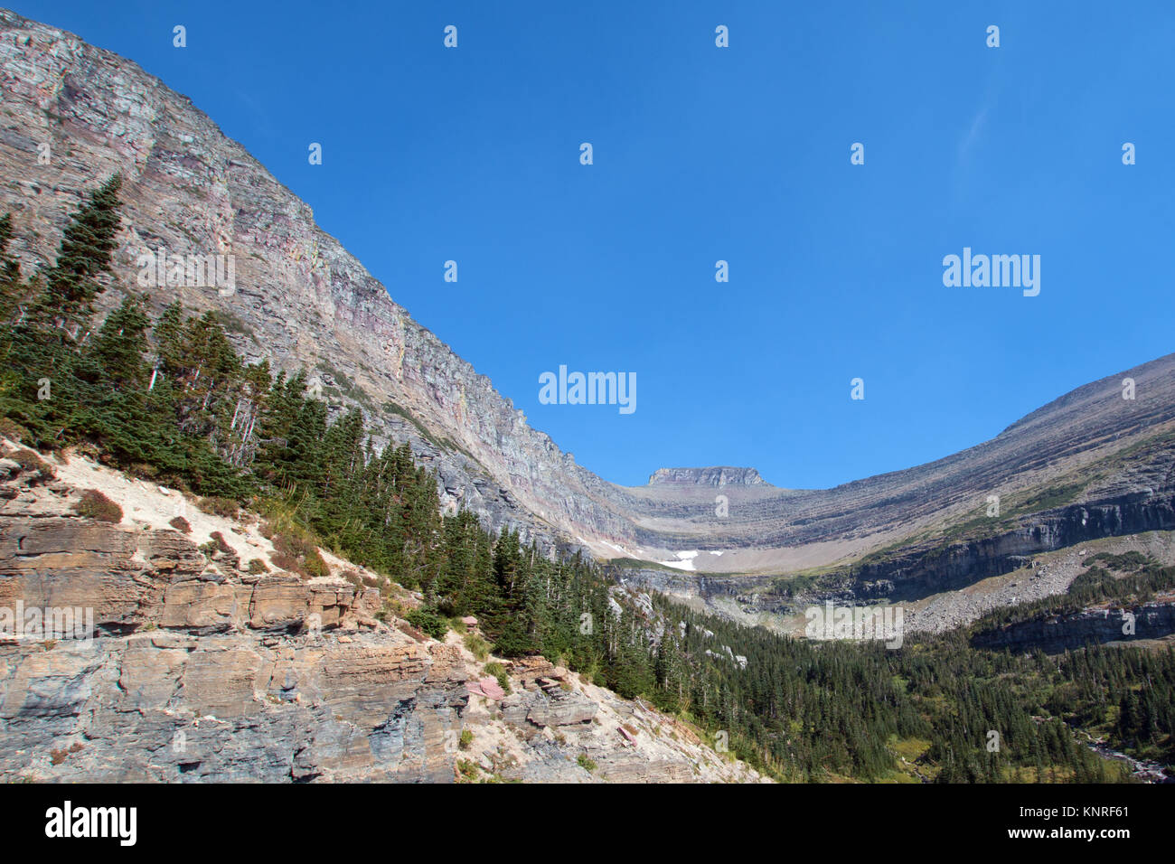 SIYEH BEND IM GLACIER NATIONAL PARK IN MONTANA, USA Stockfoto