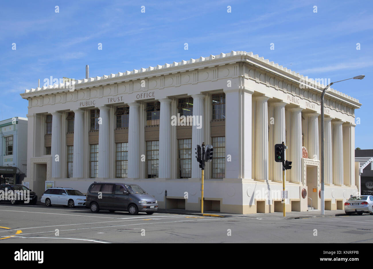 Vertrauen der Öffentlichkeit Büro in der Art-deco-Stadt Napier in Neuseeland Stockfoto