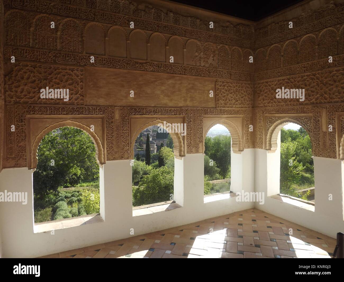 Ein Zimmer in Alhambra, Granada, Spanien Stockfoto