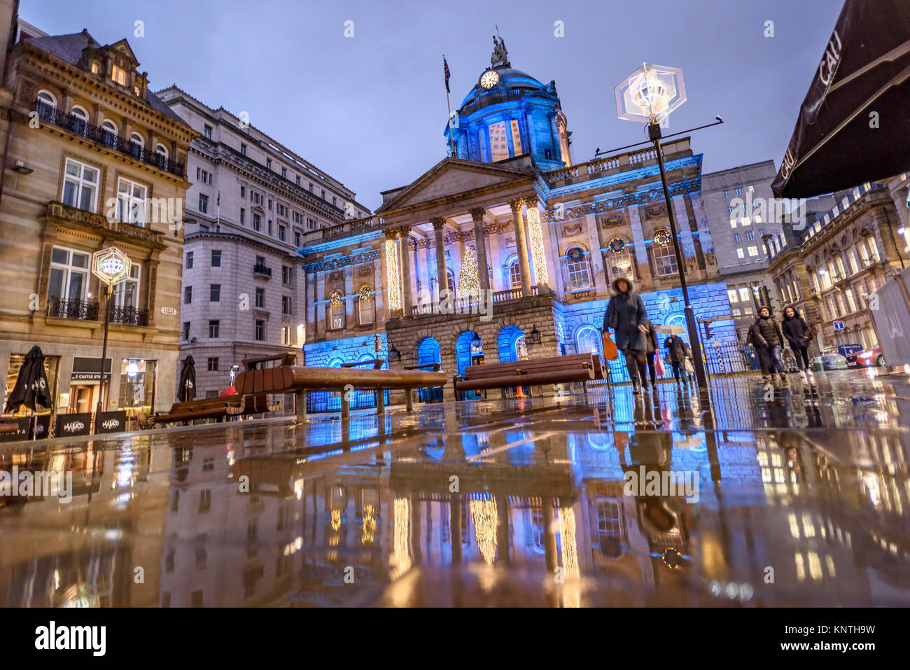 Liverpool Rathaus Weihnachtsschmuck 2017 Stockfoto