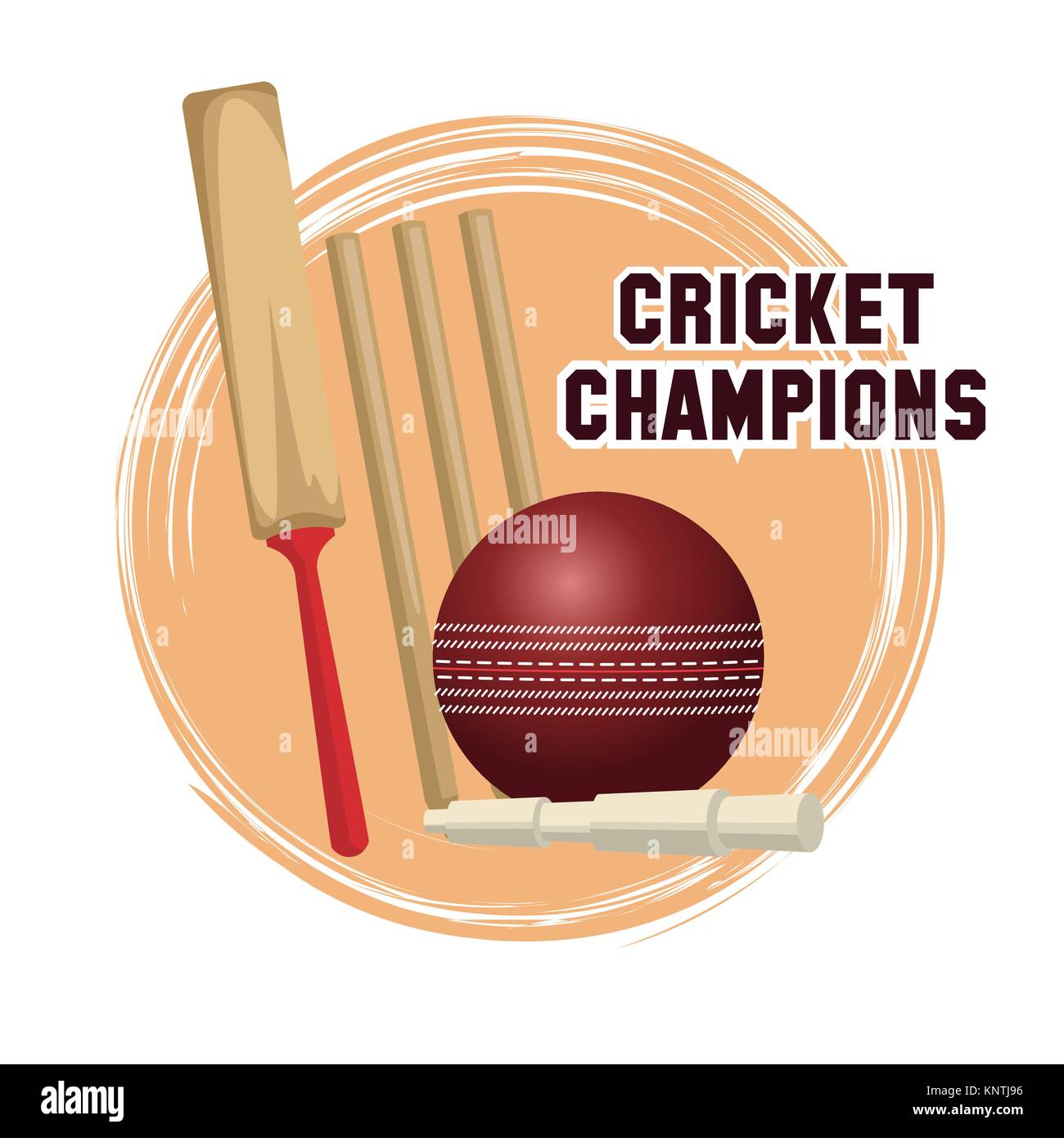 Kricket champions Design Stock Vektor