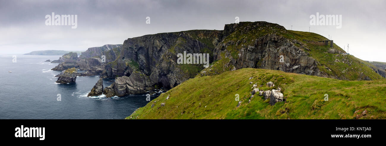 Einen Panoramablick auf die Mizen, auf den wilden Atlantik, südlichen Irland Stockfoto