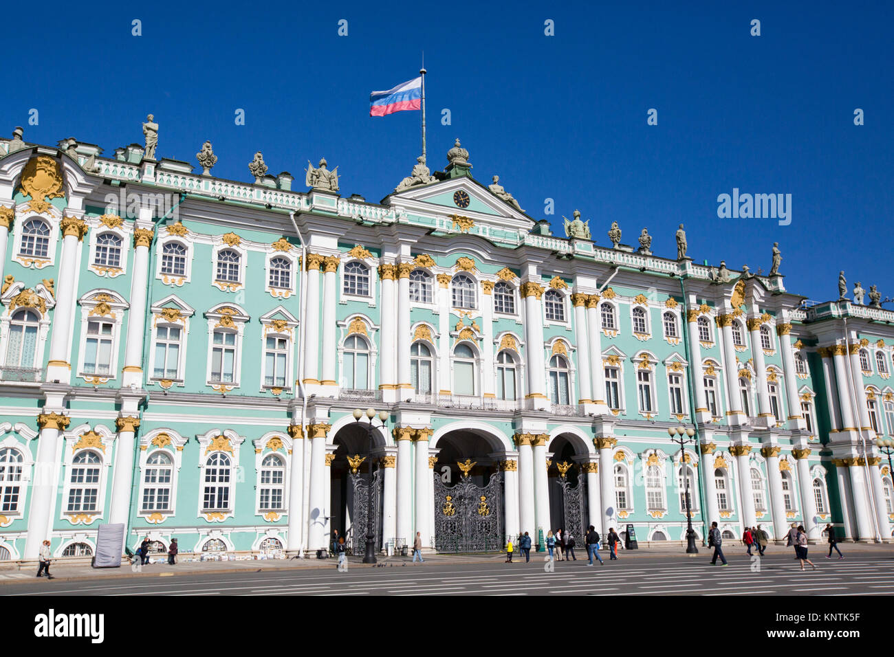 Die Staatliche Eremitage, St. Petersburg, UNESCO-Weltkulturerbe, Russland Stockfoto