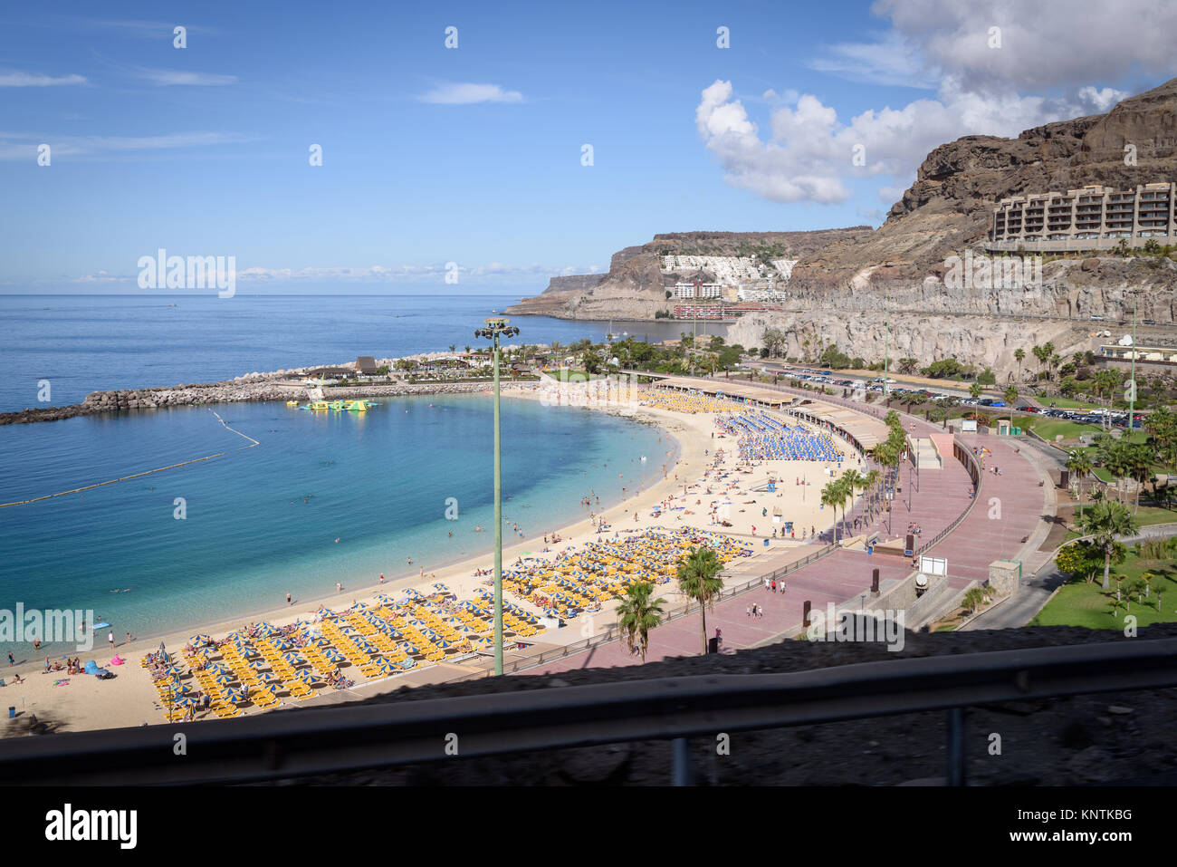 Die Küste von Puerto Rico de Gran Canaria Stockfoto