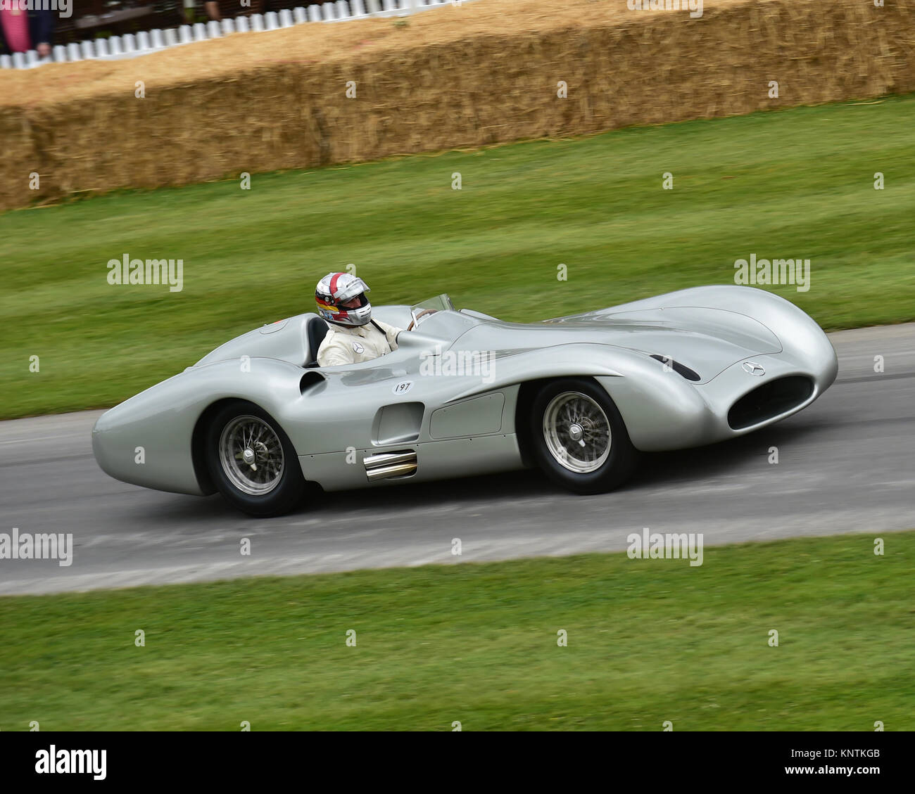 Hans Herrmann, Karl März Mercedes-Benz W 196, Goodwood Festival der Geschwindigkeit, 2014. 2014, Autosport, Autos, zentrale Funktion, Festival der Geschwindigkeit, Goodwoo Stockfoto