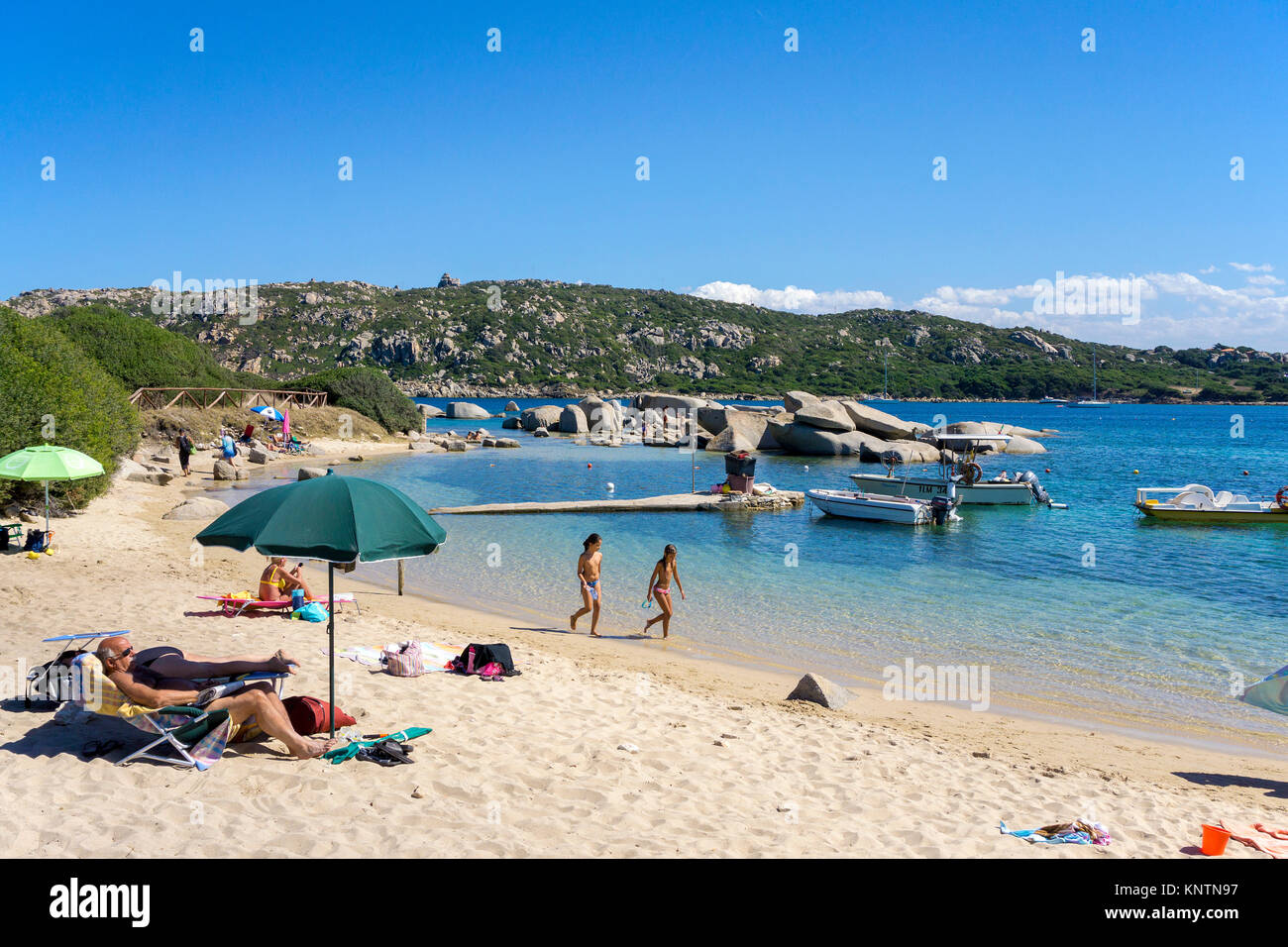 Santa Reparata Strand, Capo Testa, Santa Teresa di Gallura, Sardinien, Italien, Mittelmeer, Europa Stockfoto