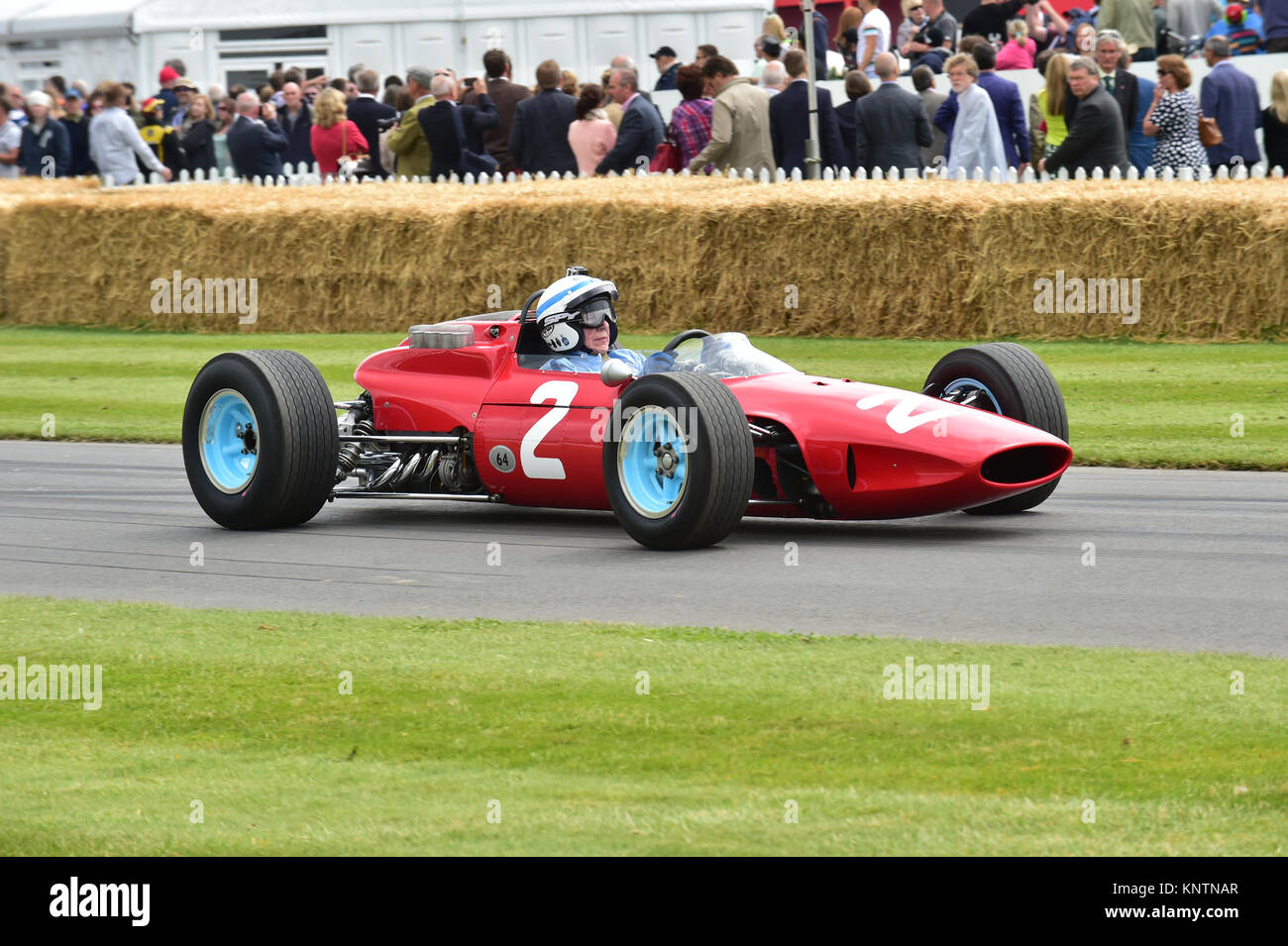John Surtees, Ferrari 158, Goodwood Festival der Geschwindigkeit, 2014, 2014, Autosport, Autos, Festival der Geschwindigkeit, Goodwood, Goodwood Goodwood FoS, FoS, 2014, GRR Stockfoto