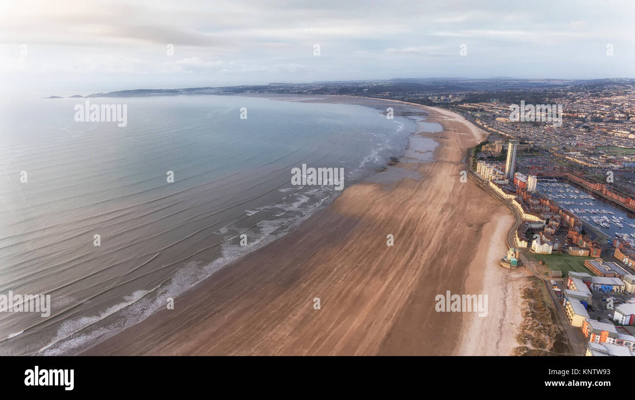 Die Bucht von Swansea und Marina South Wales Stockfoto