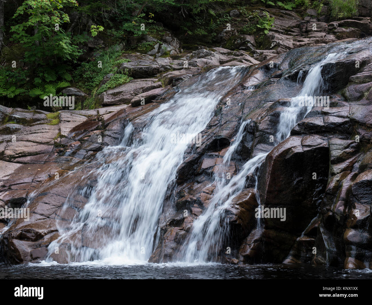 Mary Ann Falls, Cape Breton Island, Cape Breton Highlands National Park, Nova Scotia, Kanada. Stockfoto